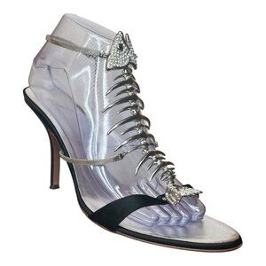 The Most Iconic Giuseppe Zanotti Swarovski Fishbone Sandals EU Size 40 Worn Once